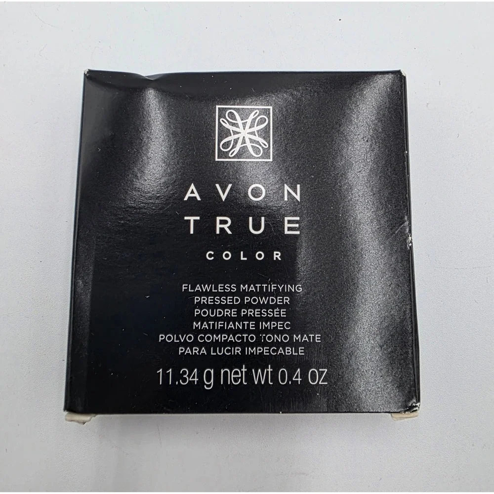 Avon True Color Flawless Mattifying Pressed Powder Pink Fair 0.4 oz F0037 NEW